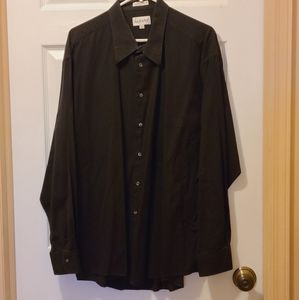 Alfani Men's Black Button Down Dress Shirt